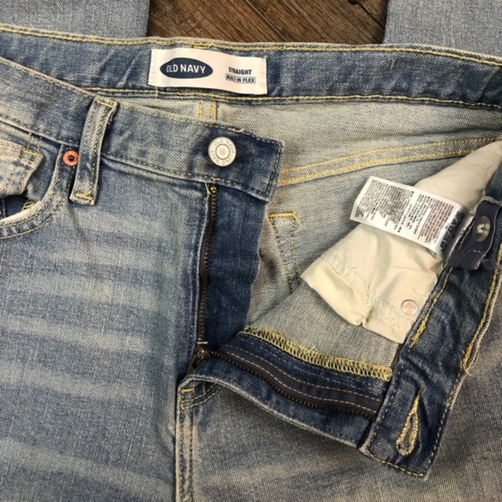 Old Navy Straight Blue Jeans Pants Denim ((size 16)) - Picture 7 of 8